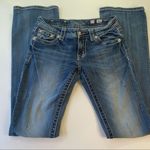 Miss Me Western Jeans JP5649B Boot Embroidered 27 - Picture 6 of 16